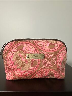 Maaji Patterned Zippered Cosmetic Bag Travel Pouch Size Small VGUC